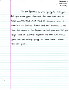 An essay written by Estephanie at Frank West Elementary School.