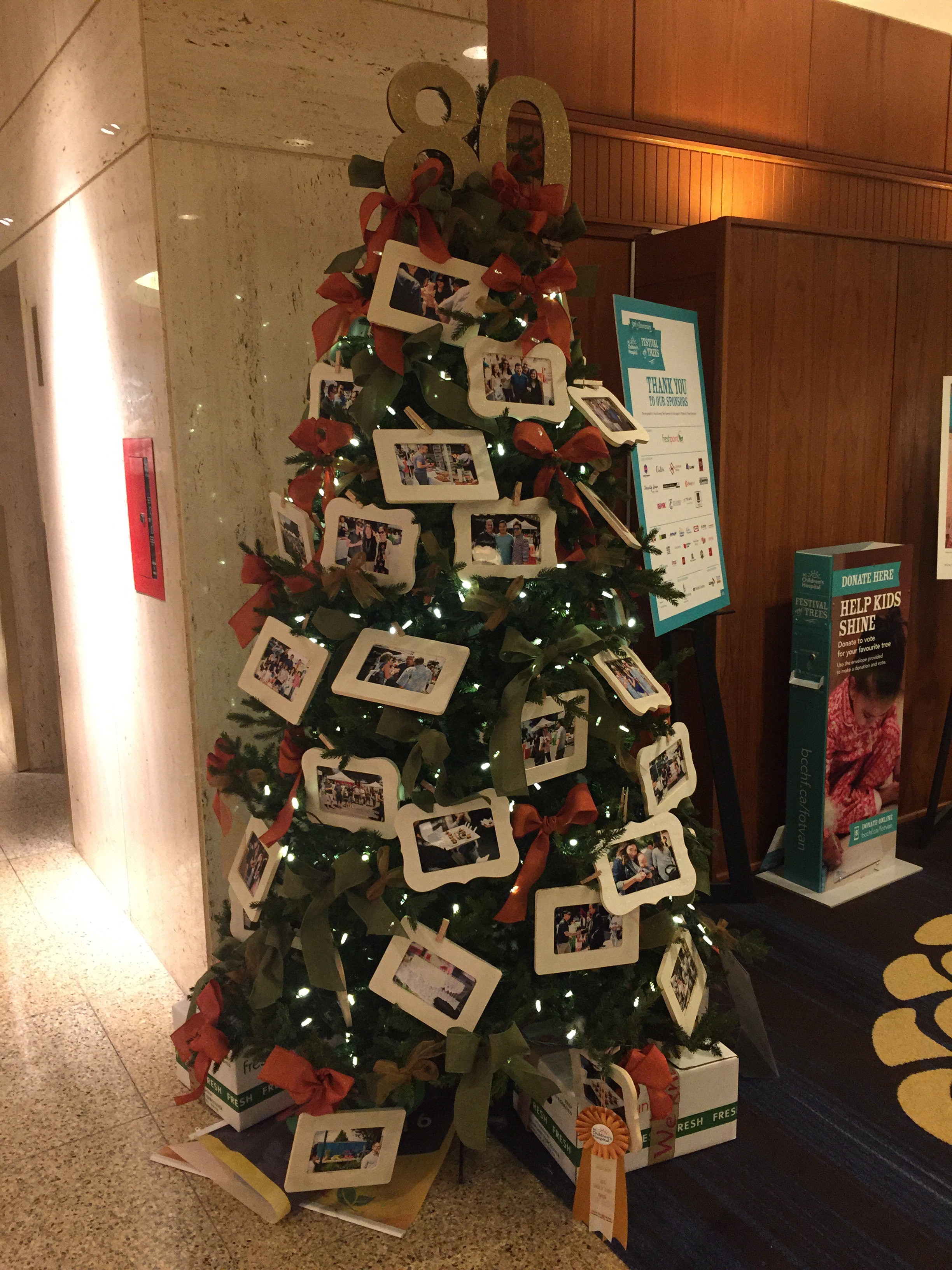 FreshPoint Vancouver's beautifully decorated holiday tree for the Festival of Trees supporting the BC Children's Hospital Foundation.